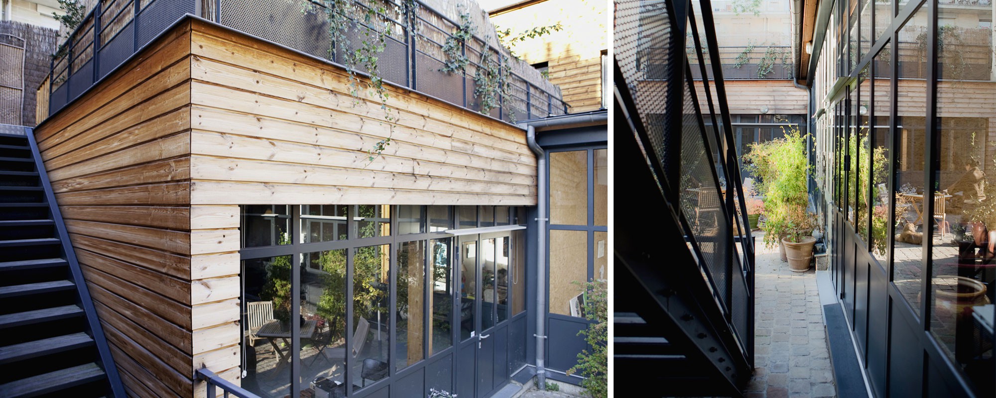 Logements et ateliers Paris : vues extérieures